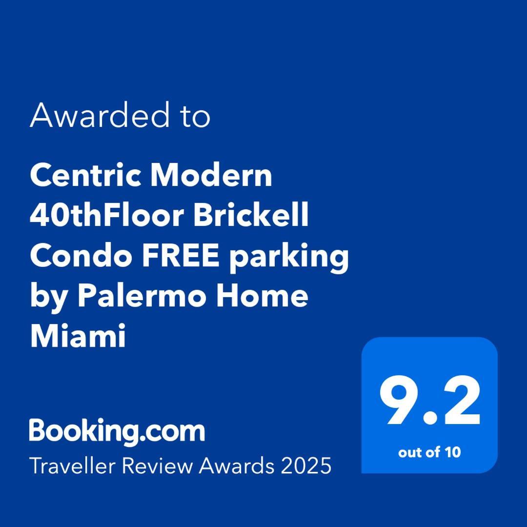 Centric Modern 40Thfloor Brickell Condo Free Parking By Palermo Home Miami Bagian luar foto